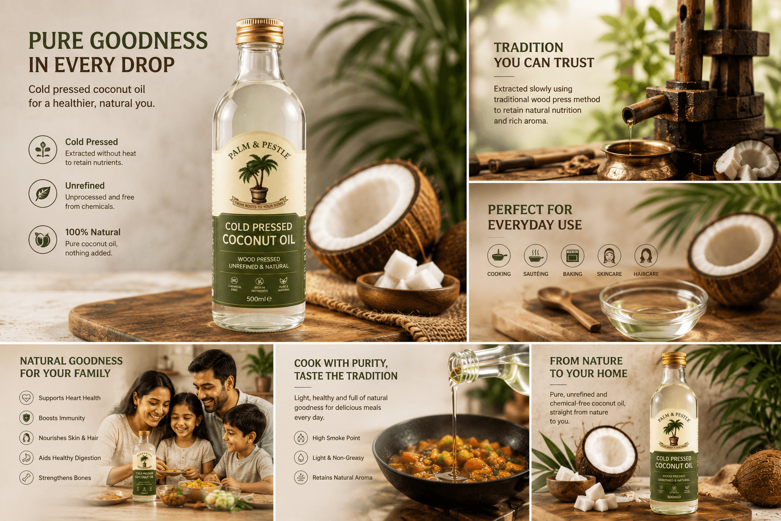 Cold-Pressed Coconut Oil